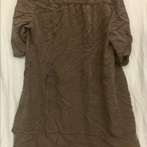 J. Jill Tencel Button Down Dress- Shale Brown- size 18 - Picture 4 of 6